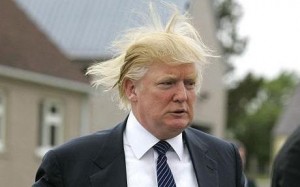 Donald J. Trump, quien necesita malamente gel para el pelo