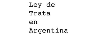 Ley de Trata